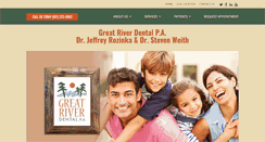 Desktop Screenshot of greatriverdental.com